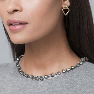 White House Black Market Short Sleeve Gray Sweater